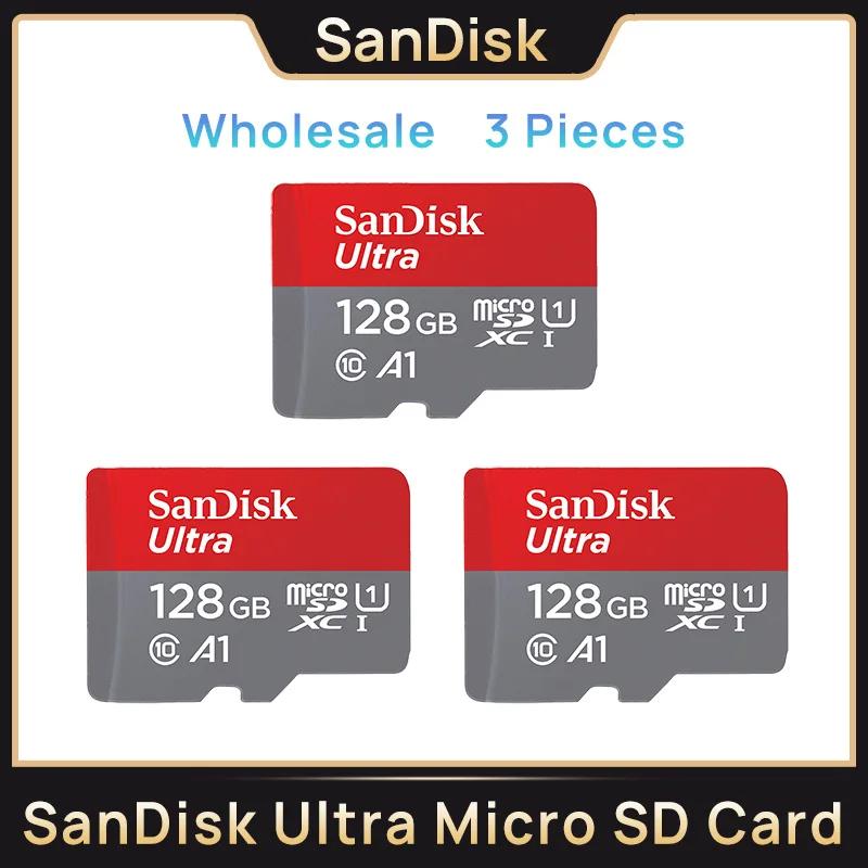 SanDisk Ʈ ũ SD ī ޸ ī, A1 C10 U1 FHD , ȭ ī޶, 32GB, 64GB, 128GB, 256GB, 512GB, 1T TF, 